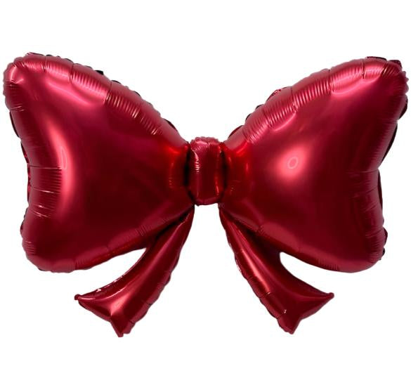 RED BOW FOIL BALLOON Burst Party Co Balloons RED BOW FOIL BALLOON Bonjour Fete - Party Supplies