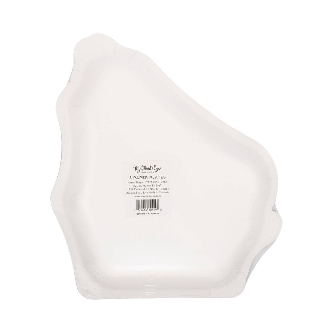 PLNY263 - Horse Shaped Plate (8 ct) My Mind’s Eye PLNY263 - Horse Shaped Plate (8 ct) Bonjour Fete - Party Supplies