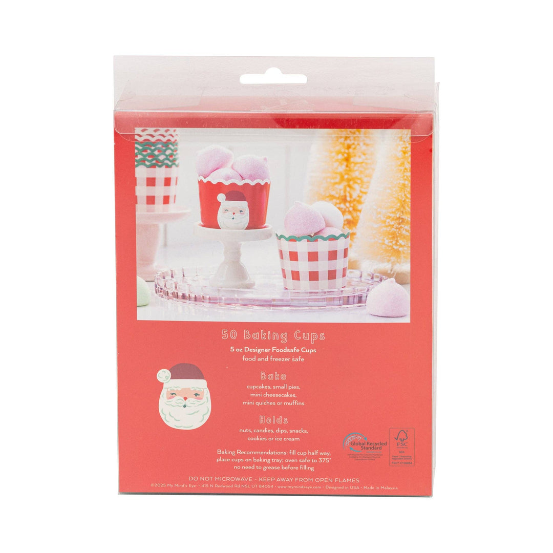 PLCC2249 - Santa Plaid 5 oz Baking Cups My Mind’s Eye PLCC2249 - Santa Plaid 5 oz Baking Cups Bonjour Fete - Party Supplies