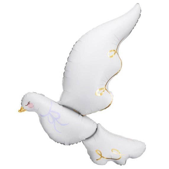 Dove Foil Balloon 35 in. PartyDeco USA THE BALLOON HUB Dove Foil Balloon 35 in. PartyDeco USA Bonjour Fete - Party Supplies