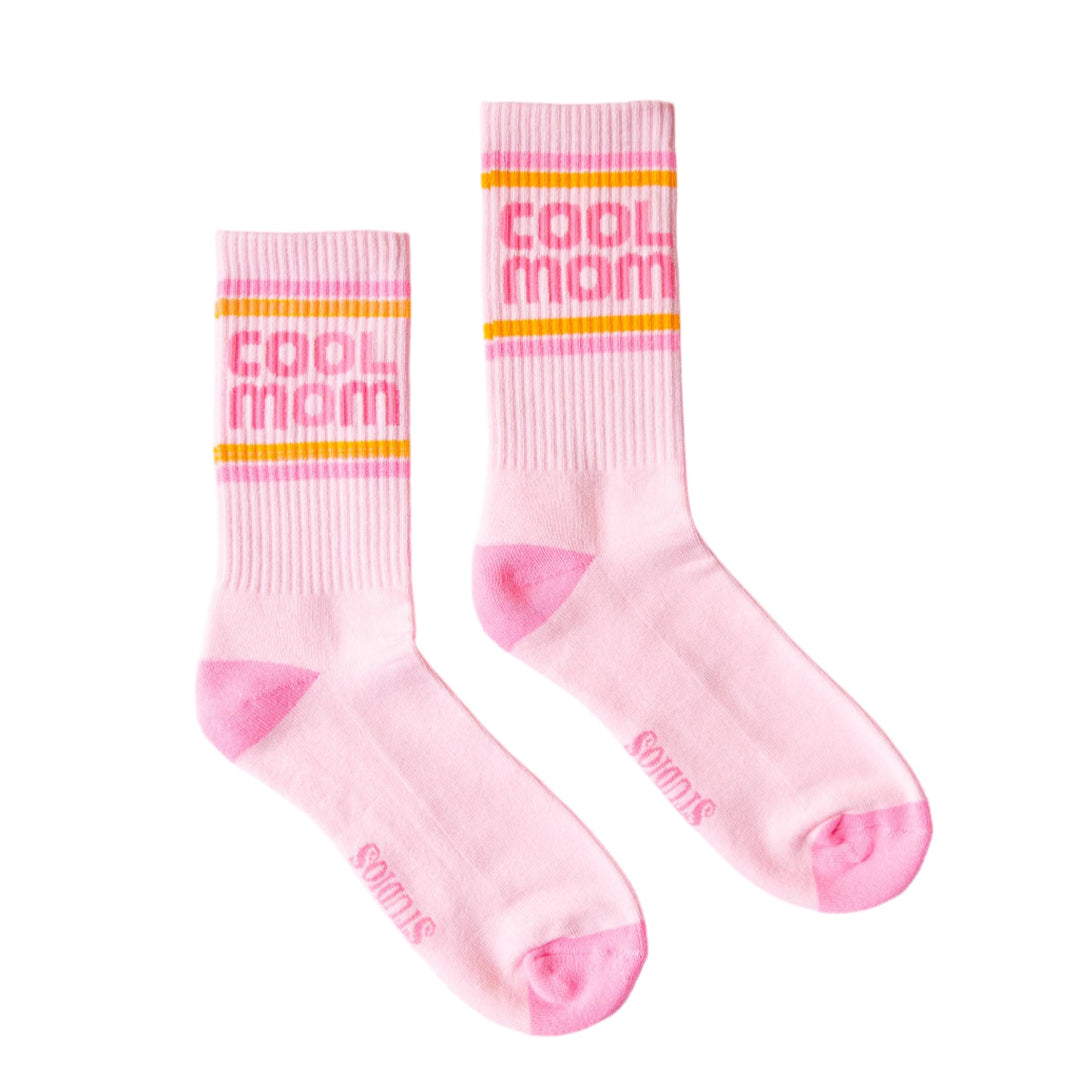 Cool Mom Ribbed Crew Socks Sunshine Studios Cool Mom Ribbed Crew Socks Bonjour Fete - Party Supplies