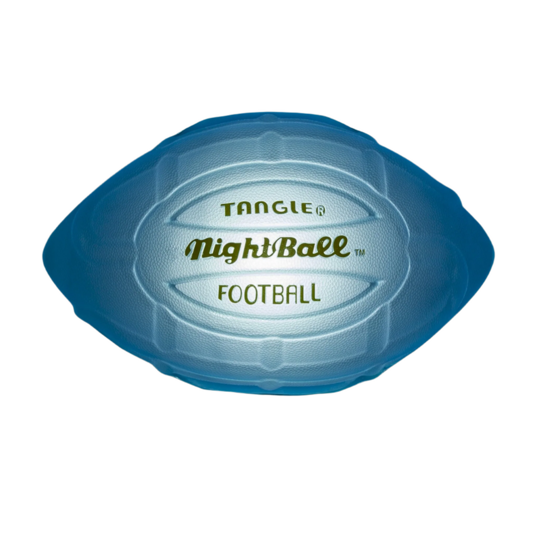 NightBall® Light-Up LED Football: Blue Tangle, Inc. NightBall® Light-Up LED Football: Blue Bonjour Fete - Party Supplies