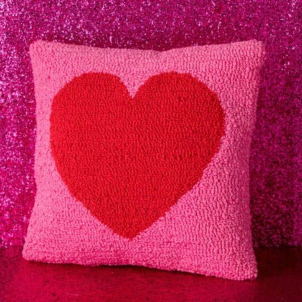 Pink Heart Hook Pillow Bonjour Fete Party Supplies Valentines Day Home Decor
