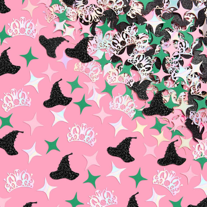 Pink Goes Good w. Green Confetti - 200 pc confetti xo, Fetti Pink Goes Good w. Green Confetti - 200 pc confetti Bonjour Fete - Party Supplies
