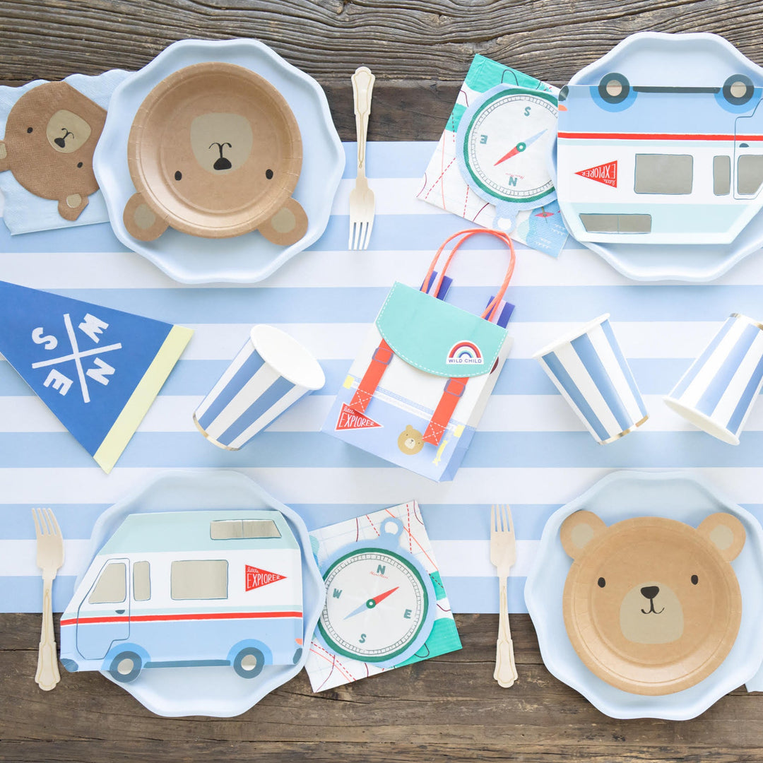 CAMPING ADVENTURE COMPASS NAPKINS Meri Meri Napkins CAMPING ADVENTURE COMPASS NAPKINS Bonjour Fete - Party Supplies