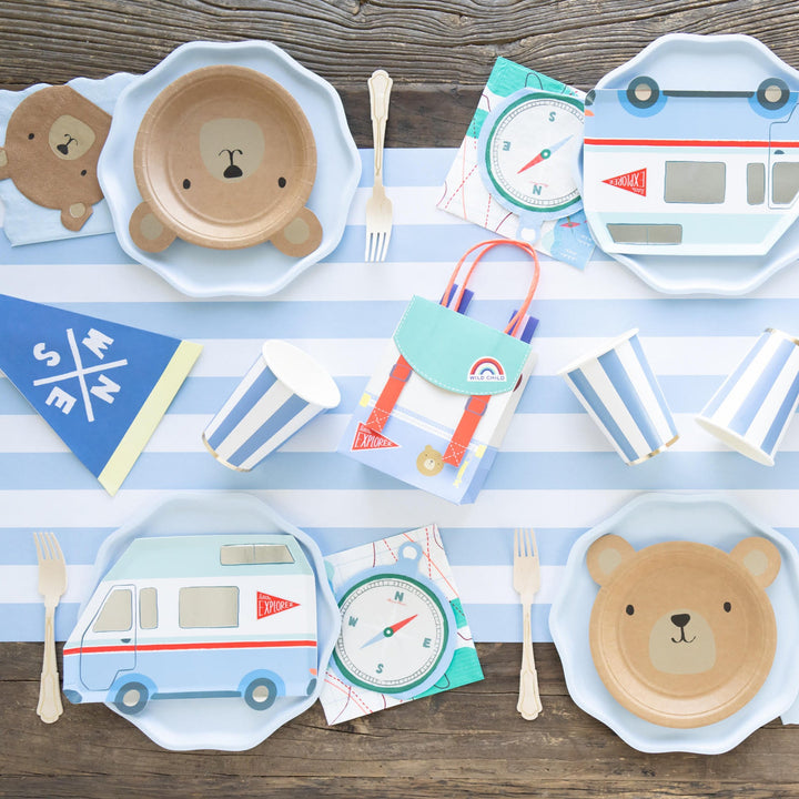 CAMPING ADVENTURE COMPASS NAPKINS Meri Meri Napkins CAMPING ADVENTURE COMPASS NAPKINS Bonjour Fete - Party Supplies