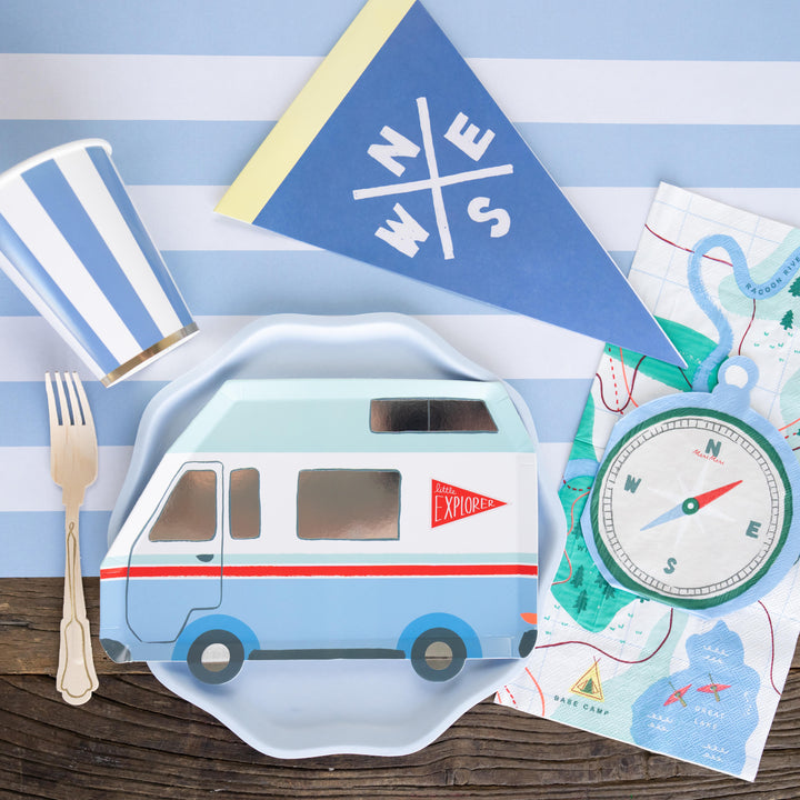 SKY BLUE COMPOSTABLE DINNER PLATES Bonjour Fete SKY BLUE COMPOSTABLE DINNER PLATES Bonjour Fete - Party Supplies
