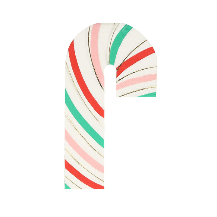STRIPY CANDY CANE NAPKINS Meri Meri Bonjour Fete - Party Supplies