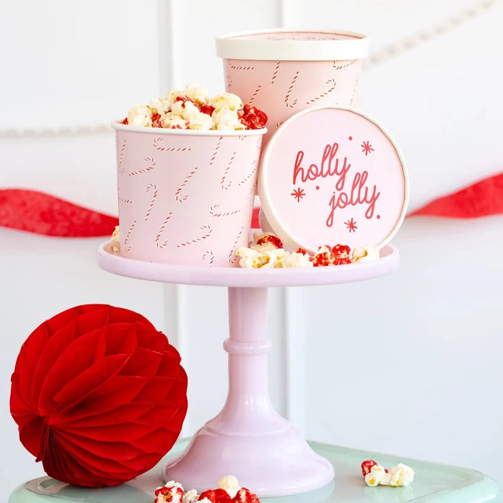 Candy Cane Pink Treat Cups Bonjour Fete Party Supplies Christmas Holiday Party Supplies
