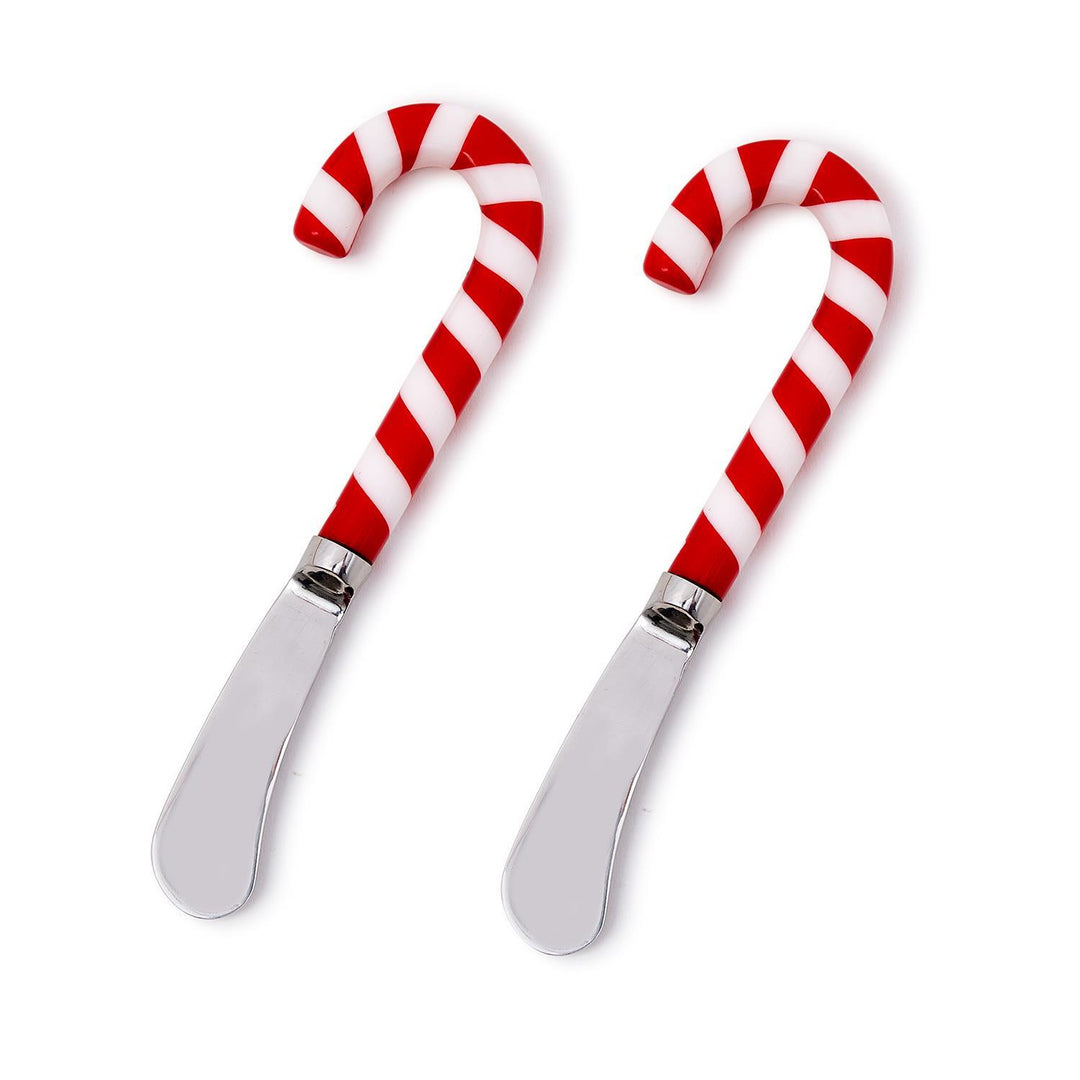 CANDY CANE SPREADER SET Two's Company Christmas Holiday Kitchen & Entertaining Bonjour Fete - Party Supplies