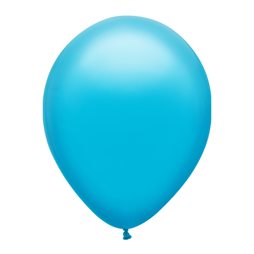 CARIBBEAN BLUE LATEX BALLOON Qualatex Balloons Bonjour Fete - Party Supplies