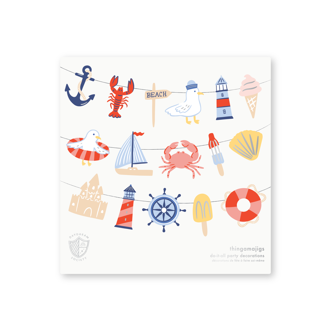 Seaside Thingamajigs Jollity & Co. + Daydream Society Seaside Thingamajigs Bonjour Fete - Party Supplies