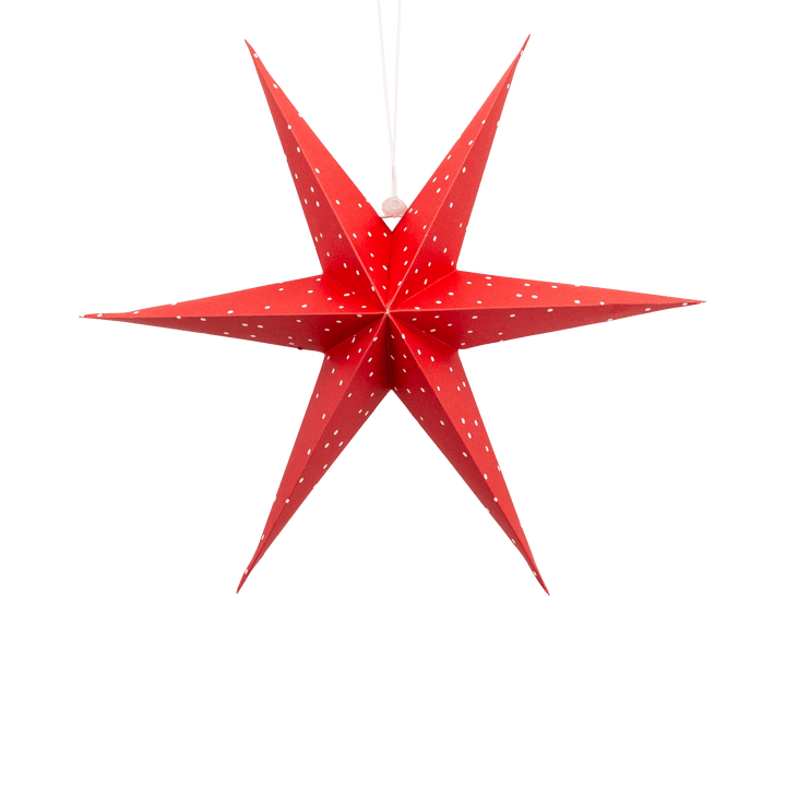 Red Cream 3D Hanging Stars