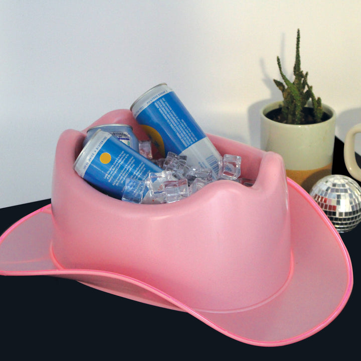 LED Cowboy Hat Ice Bucket NPW LED Cowboy Hat Ice Bucket Bonjour Fete - Party Supplies