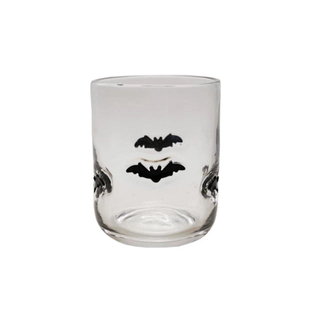 HALLOWEEN ICON GLASS CUP Creative Co-op Halloween Party Supplies HALLOWEEN ICON GLASS CUP Bonjour Fete - Party Supplies