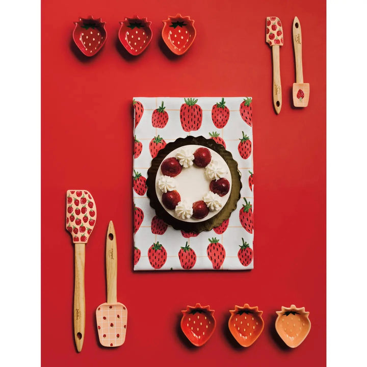 STRAWBERRY SHAPED PINCH BOWLS Danica USA kitchen & entertaining STRAWBERRY SHAPED PINCH BOWLS Bonjour Fete - Party Supplies