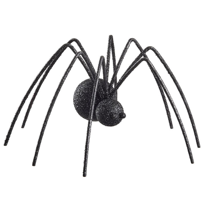 BLACK GLITTER SPIDER DECORATION Allstate Floral Halloween Home Decor BLACK GLITTER SPIDER DECORATION Bonjour Fete - Party Supplies
