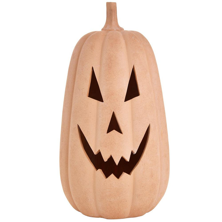 TERRACOTTA JACK-O-LANTERN DECORATION Allstate Floral Halloween Home Decor LARGE TERRACOTTA JACK-O-LANTERN DECORATION Bonjour Fete - Party Supplies