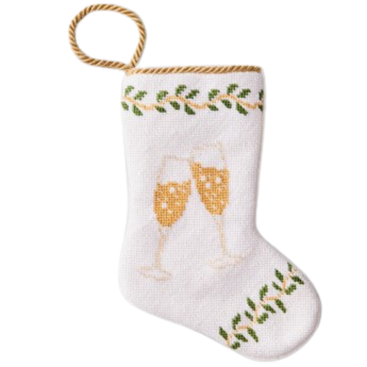 Champagne Toast Mini Bauble Stocking Bonjour Fete Party Supplies Tree Skirts & Stockings