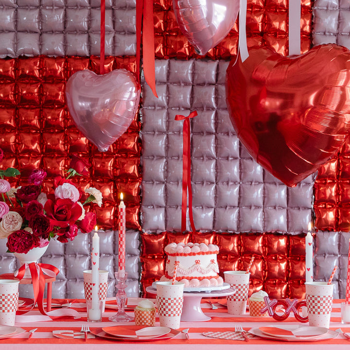 MATTE PINK BALLOON WALL PANEL LA Balloons Bonjour Fete - Party Supplies