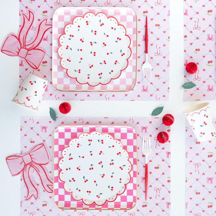 HARRY POTTER X BONJOUR FÊTE HONEYDUKES LARGE CHECKER PLATES Bonjour Fete Plates HARRY POTTER X BONJOUR FÊTE HONEYDUKES LARGE CHECKER PLATES Bonjour Fete - Party Supplies
