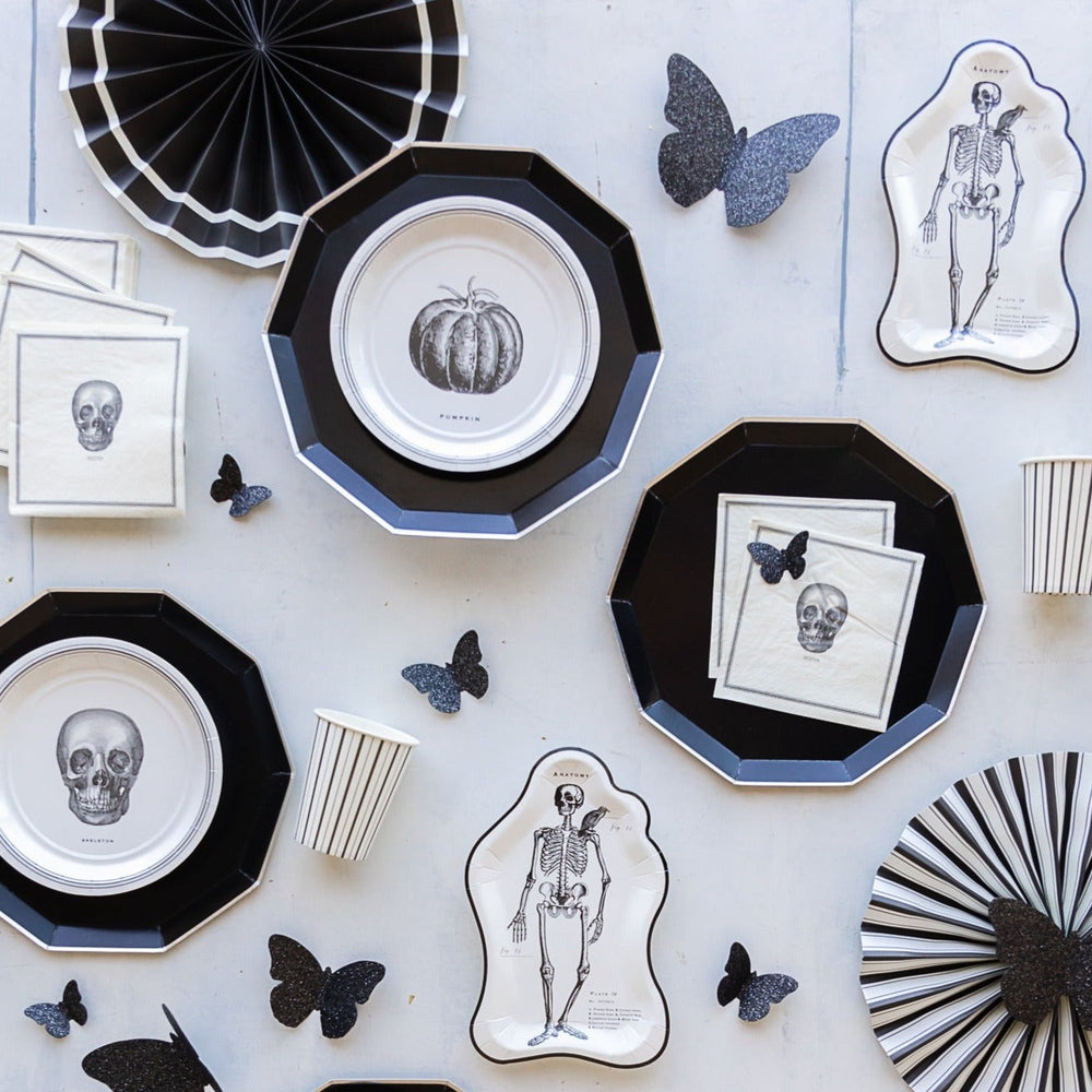 ELEGANT HALLOWEEN PLATE SET My Mind’s Eye Halloween Party Supplies Bonjour Fete - Party Supplies
