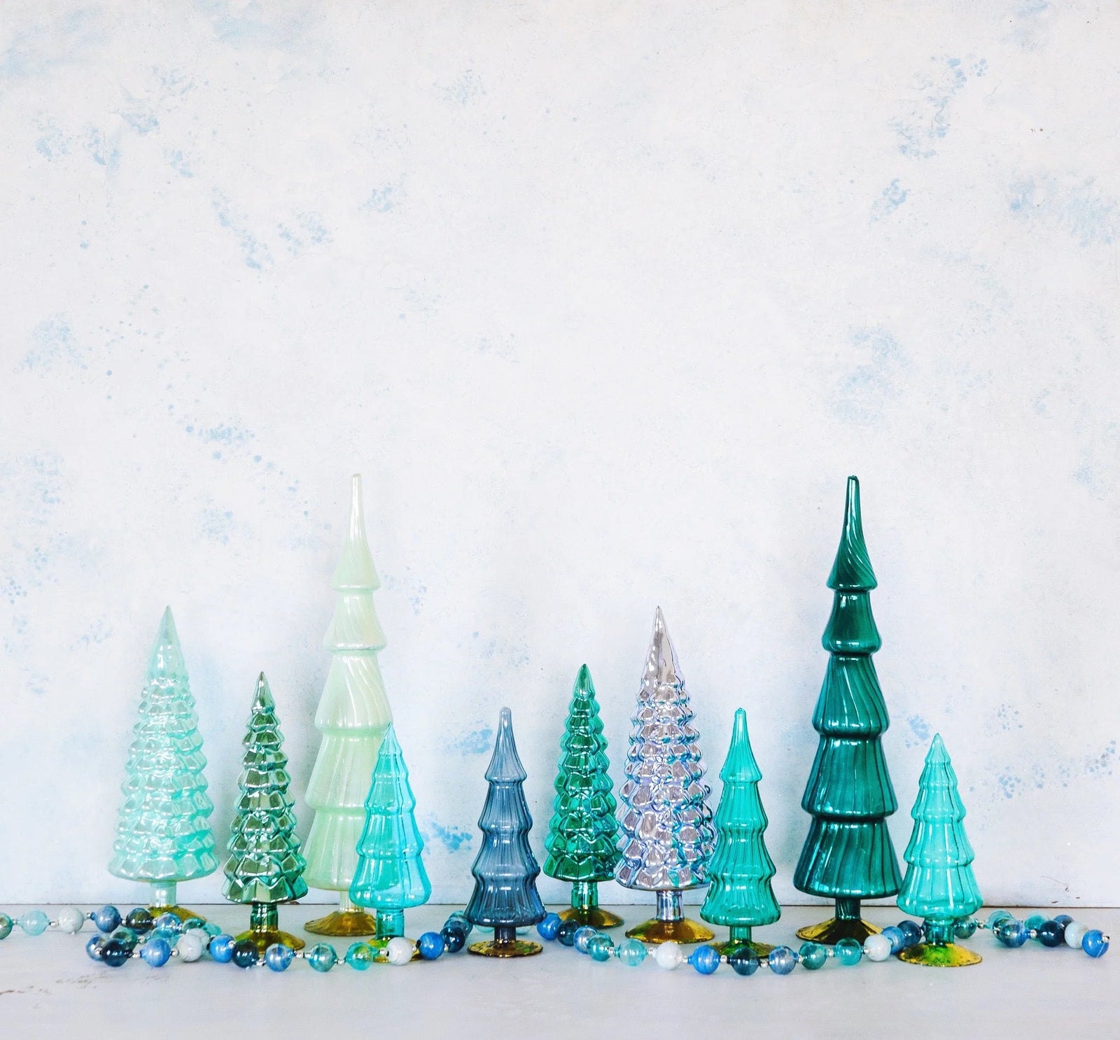 glass christmas tree decorations