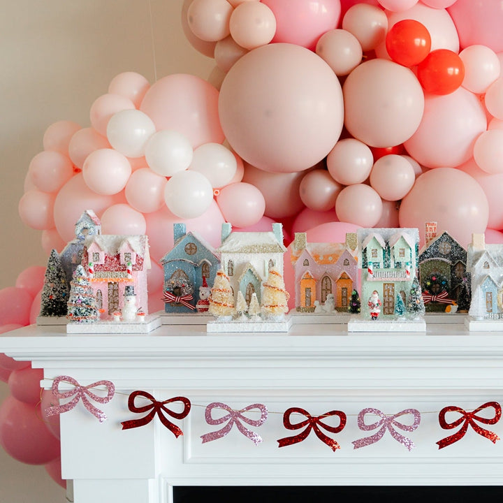 PETITE BLUE HOUSE BY CODY FOSTER Cody Foster Co. Christmas House Bonjour Fete - Party Supplies