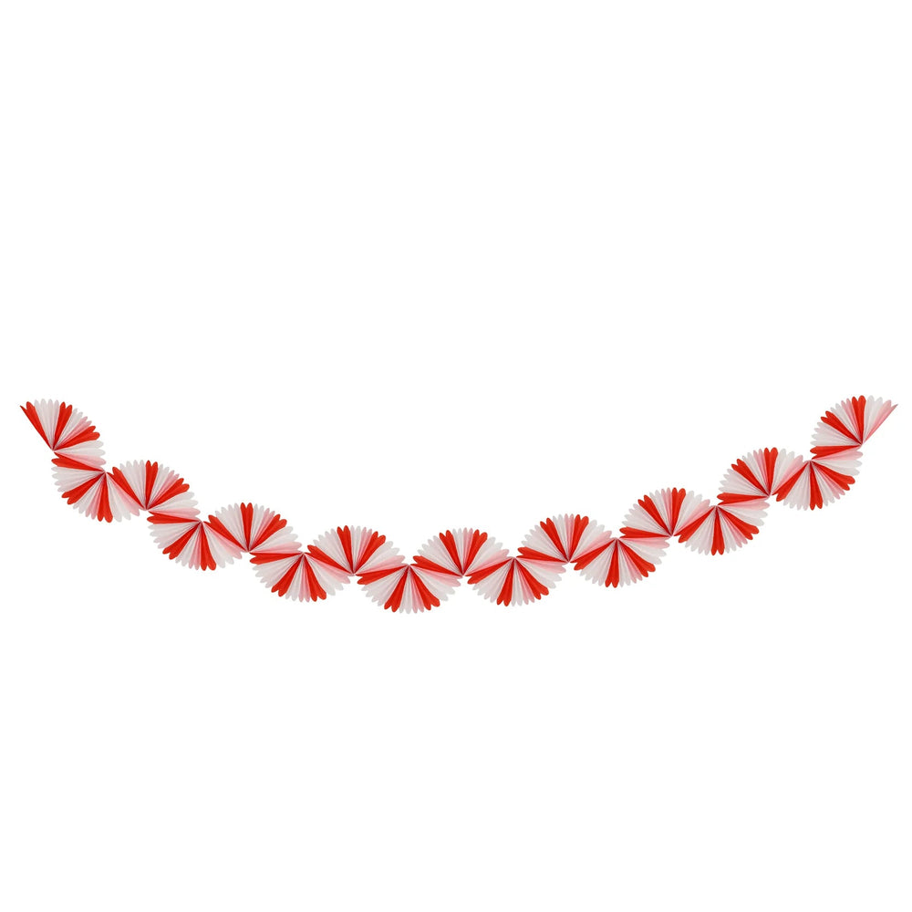 CANDY CANE STRIPE HONEYCOMB GARLAND Meri Meri Bonjour Fete - Party Supplies