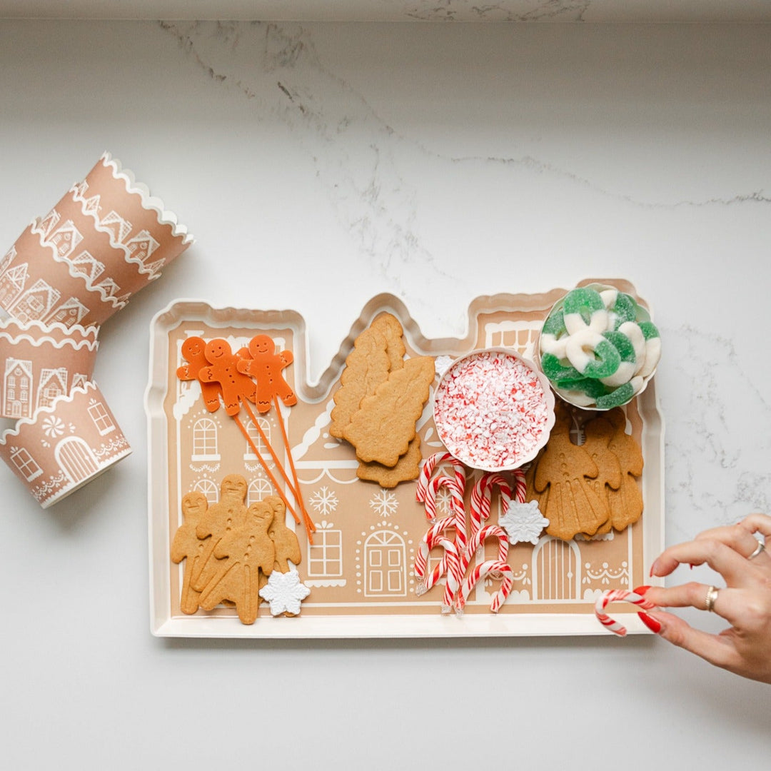 GINGERBREAD JUMBO FOOD CUPS My Mind’s Eye 0 Faire Bonjour Fete - Party Supplies