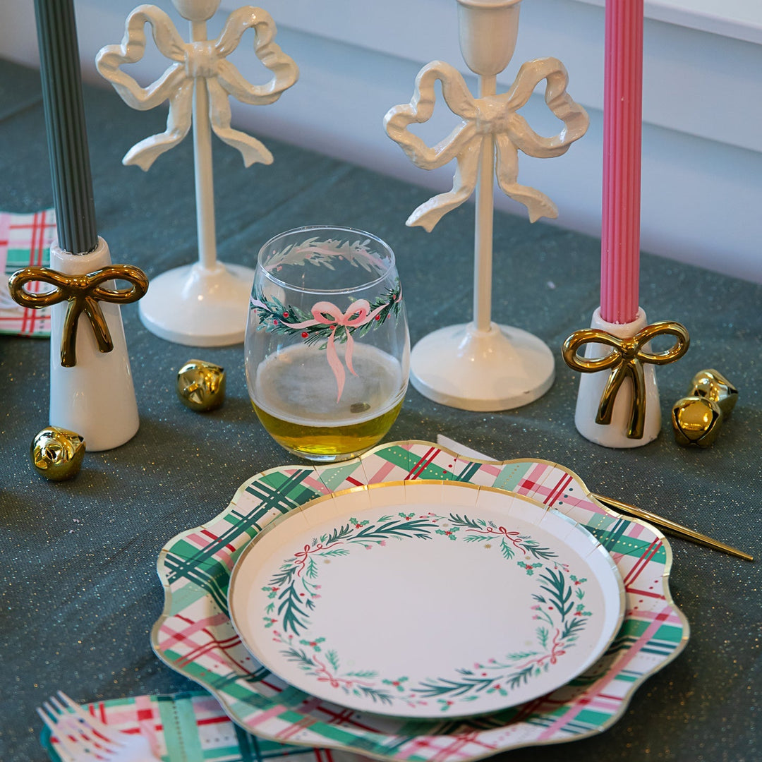 COQUETTE GOLD BOW BUD VASE Accent Decor COQUETTE GOLD BOW BUD VASE Bonjour Fete - Party Supplies