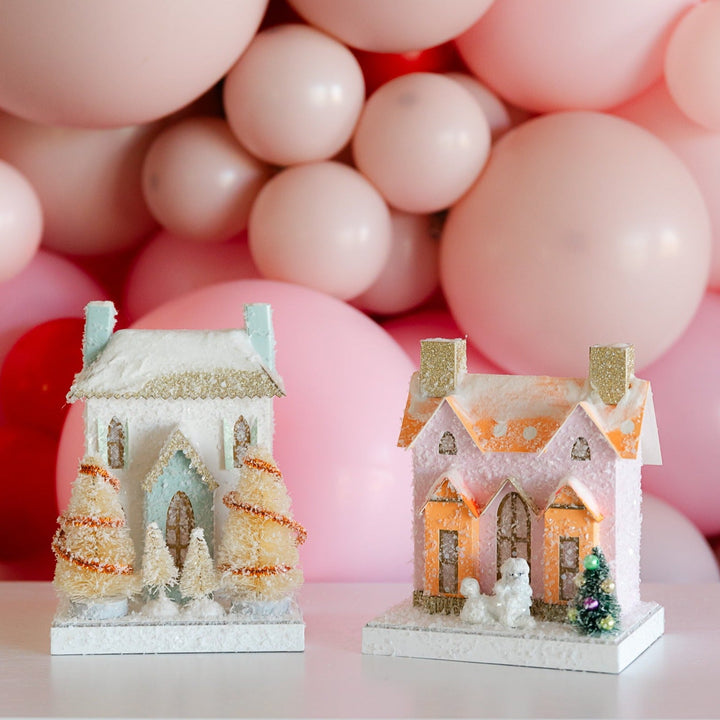PETITE WHITE HOUSE BY CODY FOSTER Cody Foster Co. Christmas House Bonjour Fete - Party Supplies