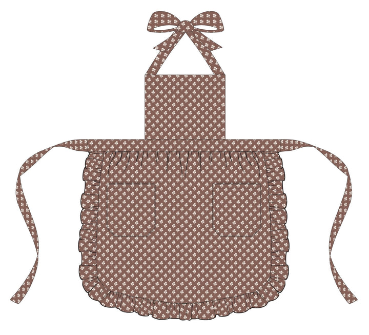 Constance Floral Ruffled Apron