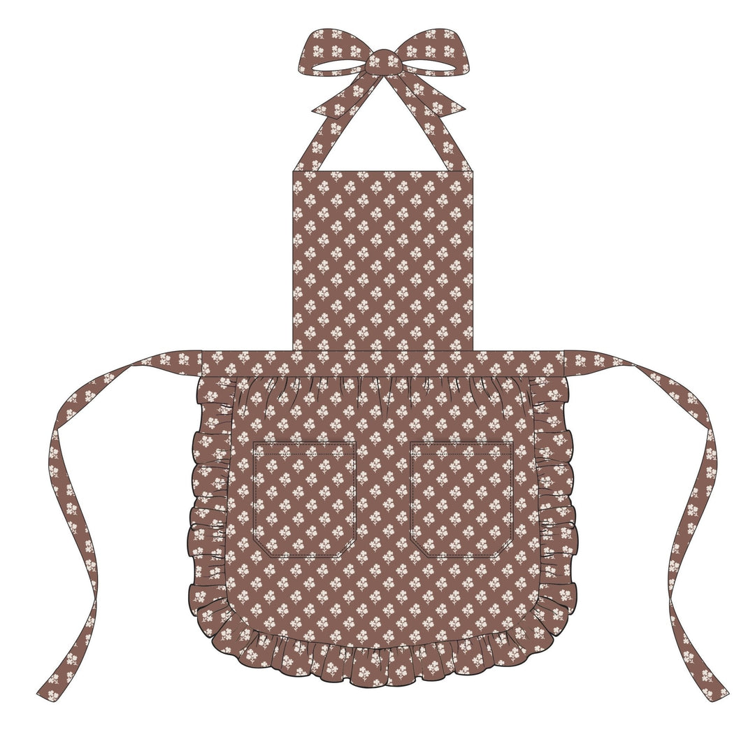 Constance Floral Ruffled Kids Apron