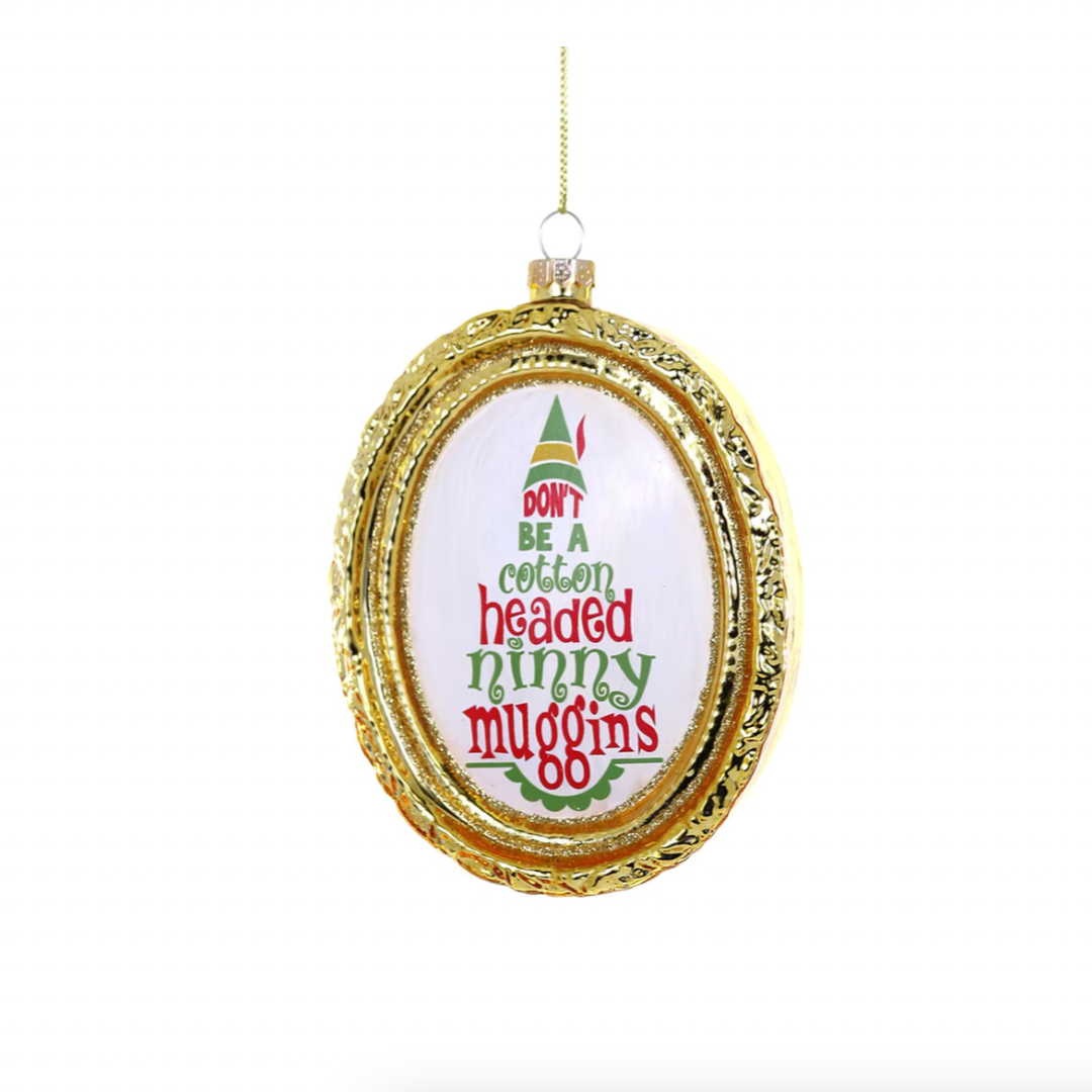 COTTON HEADED NINNY MUGGINS GLASS ORNAMENT BY CODY FOSTER Cody Foster Co. Christmas Ornament Bonjour Fete - Party Supplies