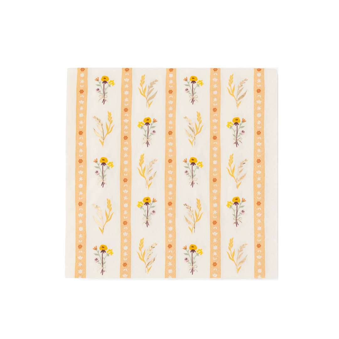 COZY FALL FLORAL PARTY KIT Bonjour Fête  Thanksgiving Party Supplies COZY FALL FLORAL PARTY KIT Bonjour Fete - Party Supplies