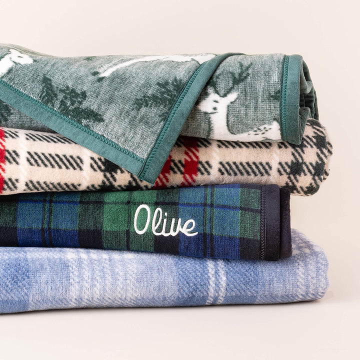 ChappyWrap x TFD Pumpkin Spice Plaid Dog Blanket