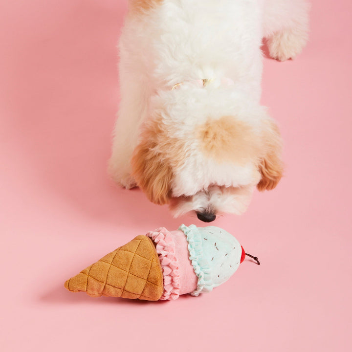 Ice Cream Interactive Snuffle Dog Toy - Bonjour Fête 