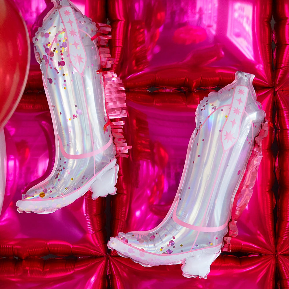 FRINGE COWGIRL BOOT BALLOON SET Packed Party Balloon FRINGE COWGIRL BOOT BALLOON SET Bonjour Fete - Party Supplies