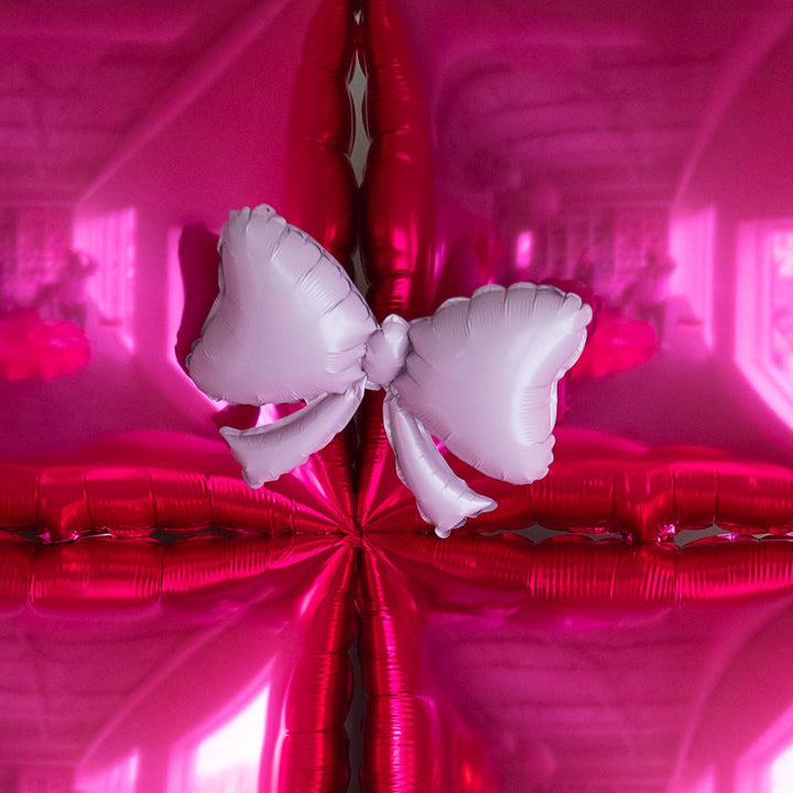LILAC BOW FOIL BALLOON Burst Party Co Balloons LILAC BOW FOIL BALLOON Bonjour Fete - Party Supplies