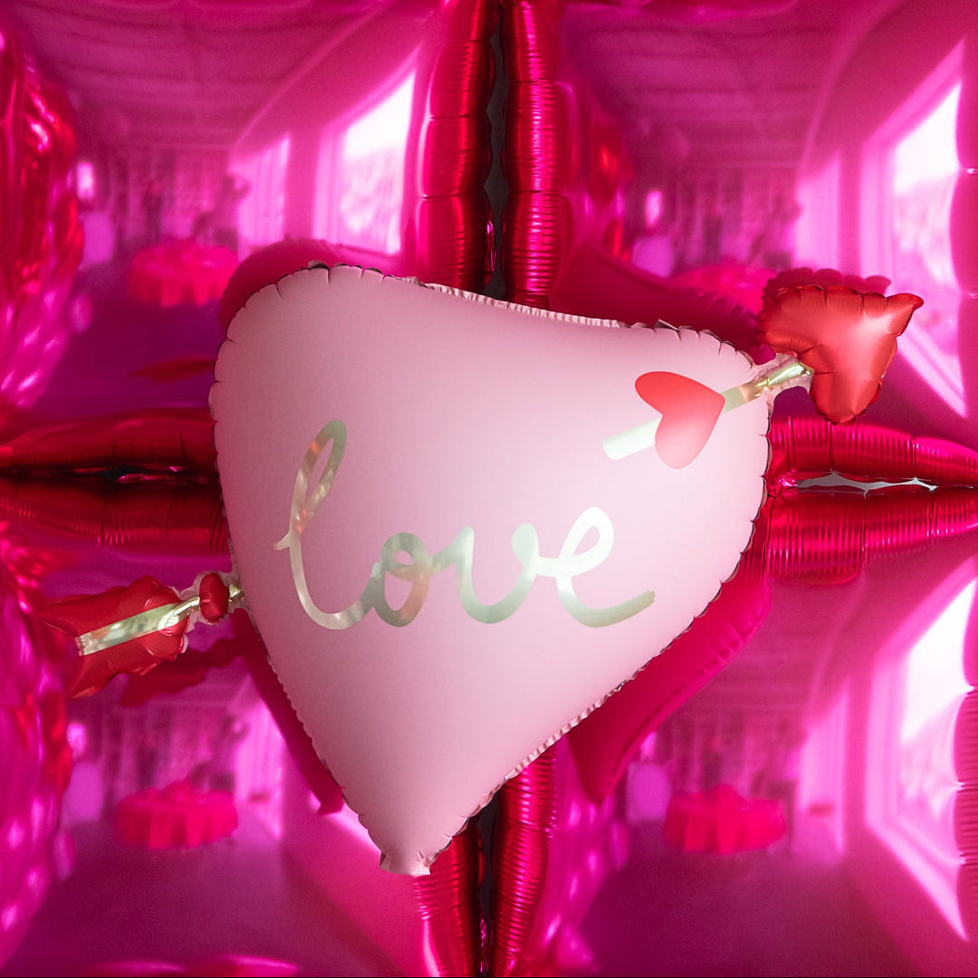 HEART WITH ARROW LOVE BALLOON Party Deco Balloons HEART WITH ARROW LOVE BALLOON Bonjour Fete - Party Supplies