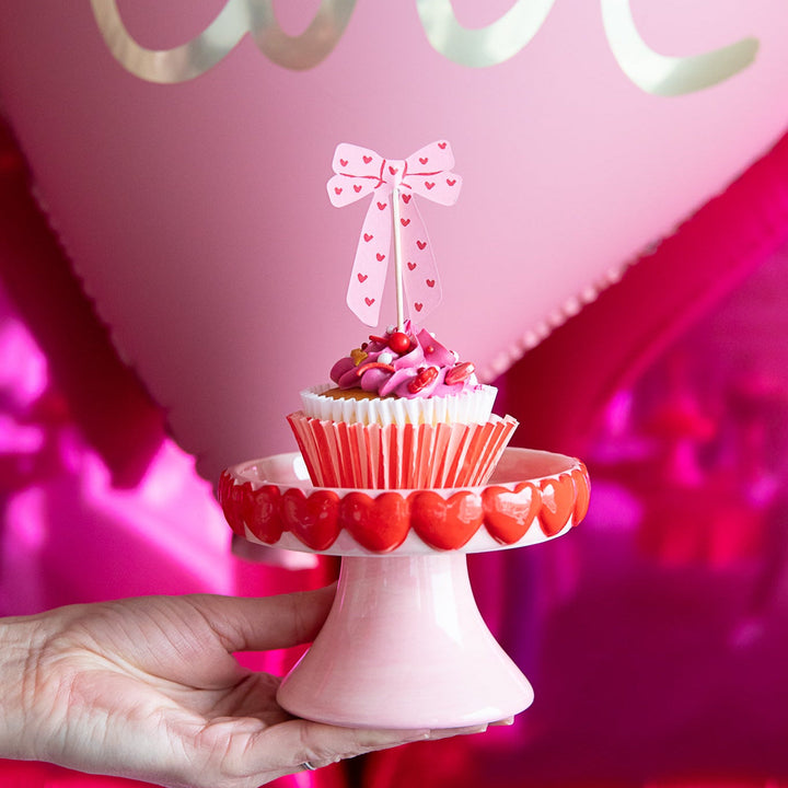 WRAPPED IN LOVE CUPCAKE STAND Accent Decor Valentine's Day Baking Cupcake Stand WRAPPED IN LOVE CUPCAKE STAND Bonjour Fete - Party Supplies