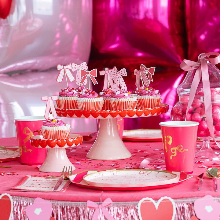 BOW CUPCAKE KIT My Mind’s Eye Valentine's Day Baking BOW CUPCAKE KIT Bonjour Fete - Party Supplies