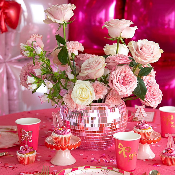 PINK DISCO ICE BUCKET NPW Drinkware & Bar PINK DISCO ICE BUCKET Bonjour Fete - Party Supplies