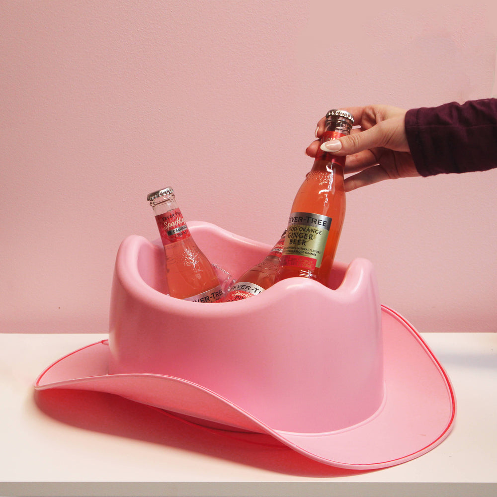LED Cowboy Hat Ice Bucket NPW LED Cowboy Hat Ice Bucket Bonjour Fete - Party Supplies