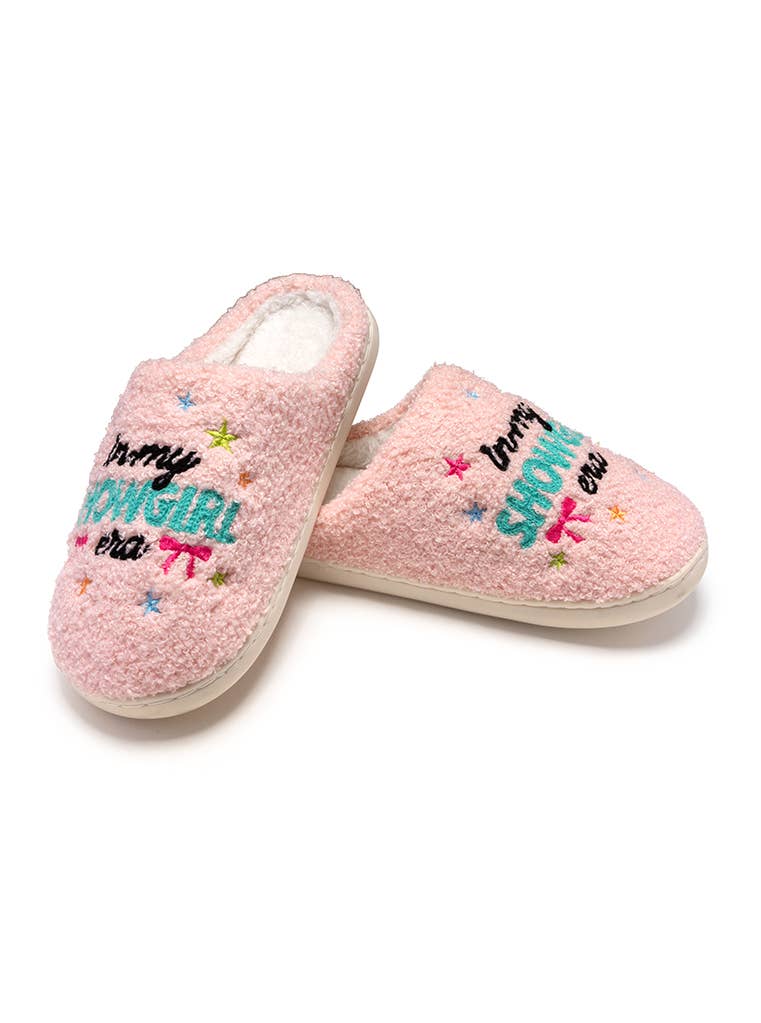 Indoor / Outdoor Slippers - "In My Showgirl Era" - Pale Pink: M/L Living Royal Indoor / Outdoor Slippers - "In My Showgirl Era" - Pale Pink: M/L Bonjour Fete - Party Supplies