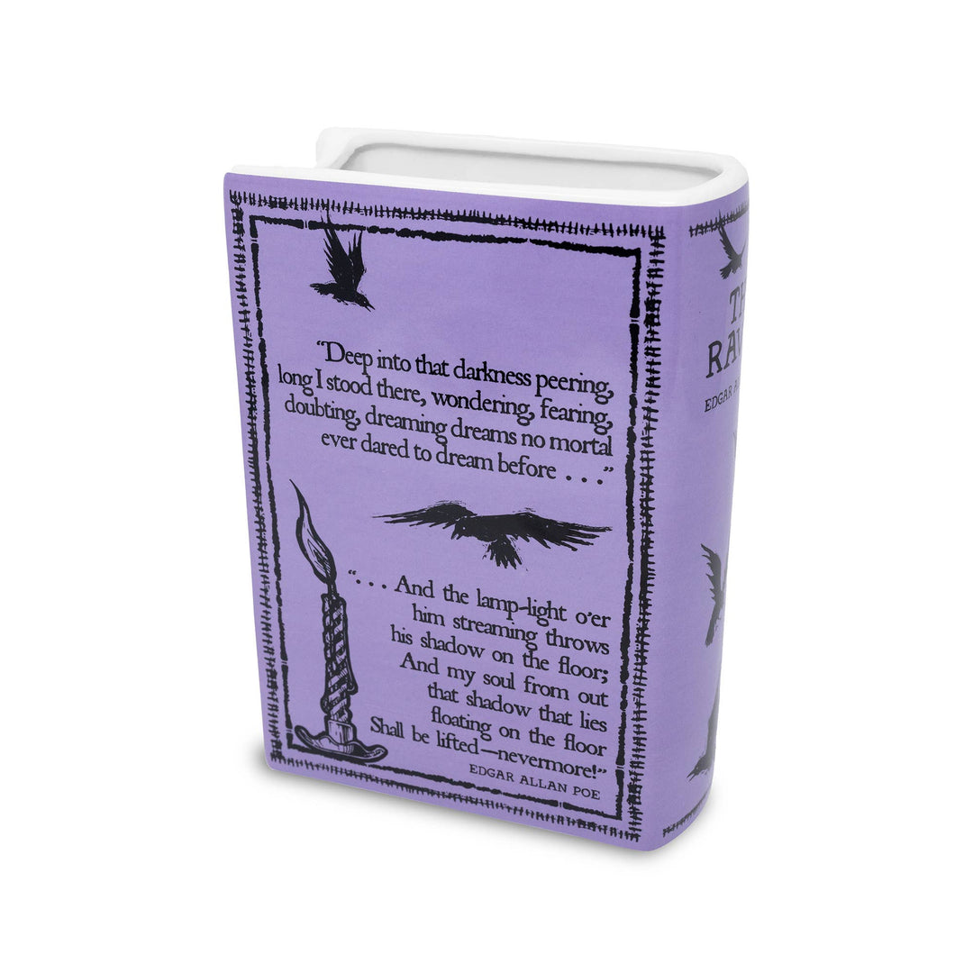 Large Book Vase, The Raven - Purple Steel Mill and Co. Large Book Vase, The Raven - Purple Bonjour Fete - Party Supplies