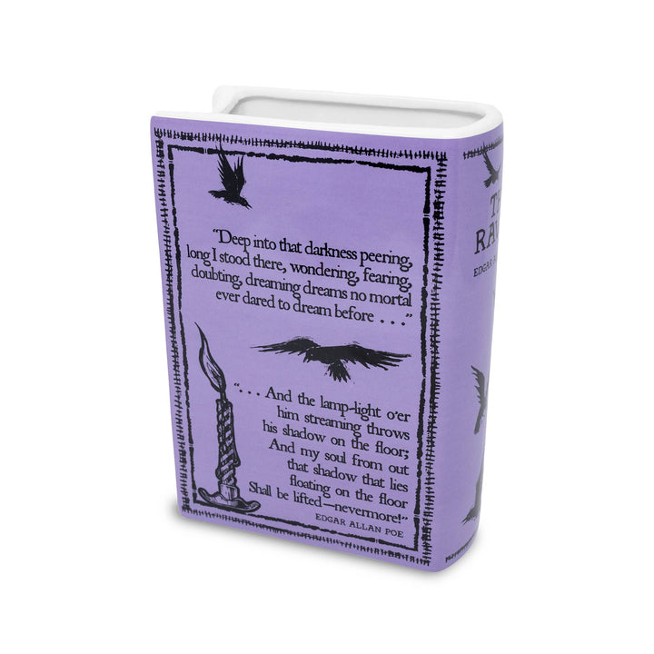Large Book Vase, The Raven - Purple Steel Mill and Co. Large Book Vase, The Raven - Purple Bonjour Fete - Party Supplies
