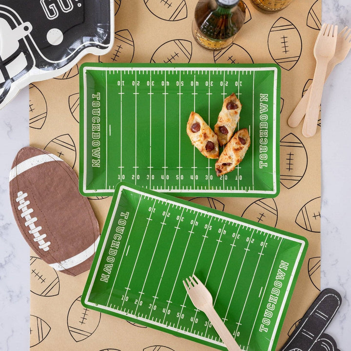FOOTBALL KRAFT PAPER TABLE RUNNER My Mind’s Eye Table Covers & Placemats Bonjour Fete - Party Supplies