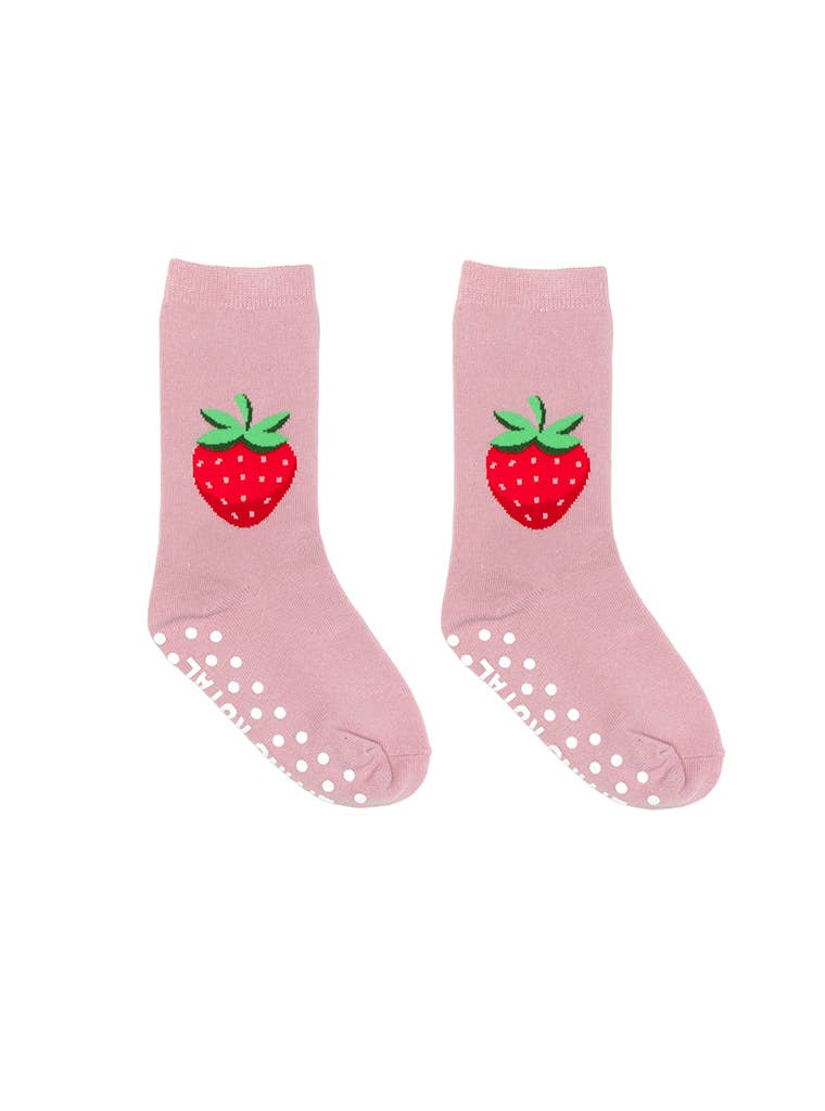 3D Packaged Crew Socks - Kids - Strawberry - Pink Living Royal 3D Packaged Crew Socks - Kids - Strawberry - Pink Bonjour Fete - Party Supplies